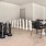 a room with chess pieces